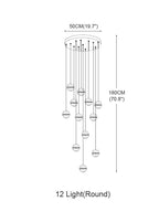 Crystal Bubble Ball Staircase Pendant Light