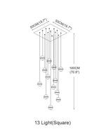 Crystal Bubble Ball Staircase Pendant Light