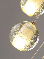 Crystal Bubble Ball Staircase Pendant Light