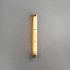 Modern Cylindra Alabaster Brass Wall Light