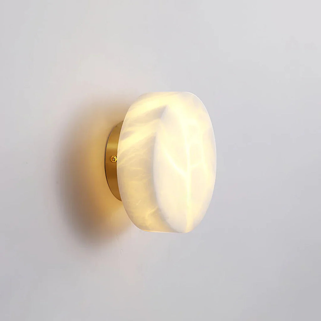 Domino A Cylindrical Alabaster Wall Light