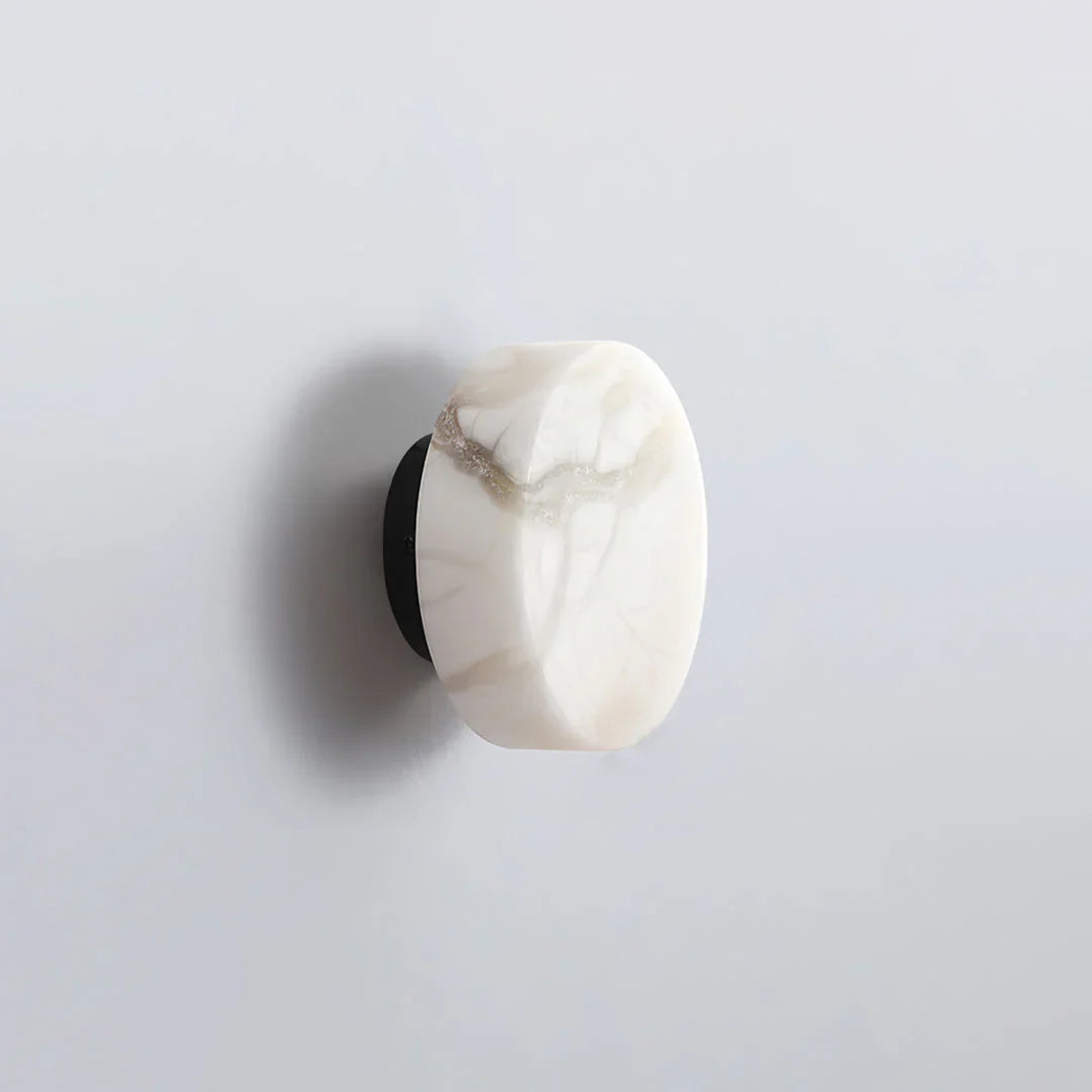 Domino A Cylindrical Alabaster Wall Light