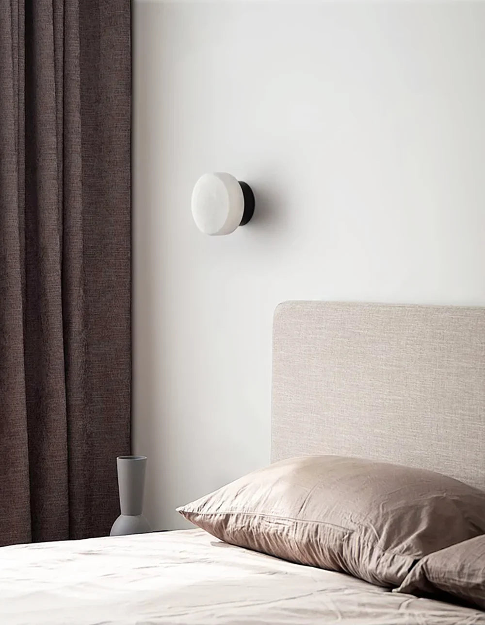 Domino A Cylindrical Alabaster Wall Light