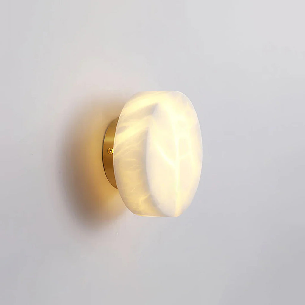 Domino A Cylindrical Alabaster Wall Light