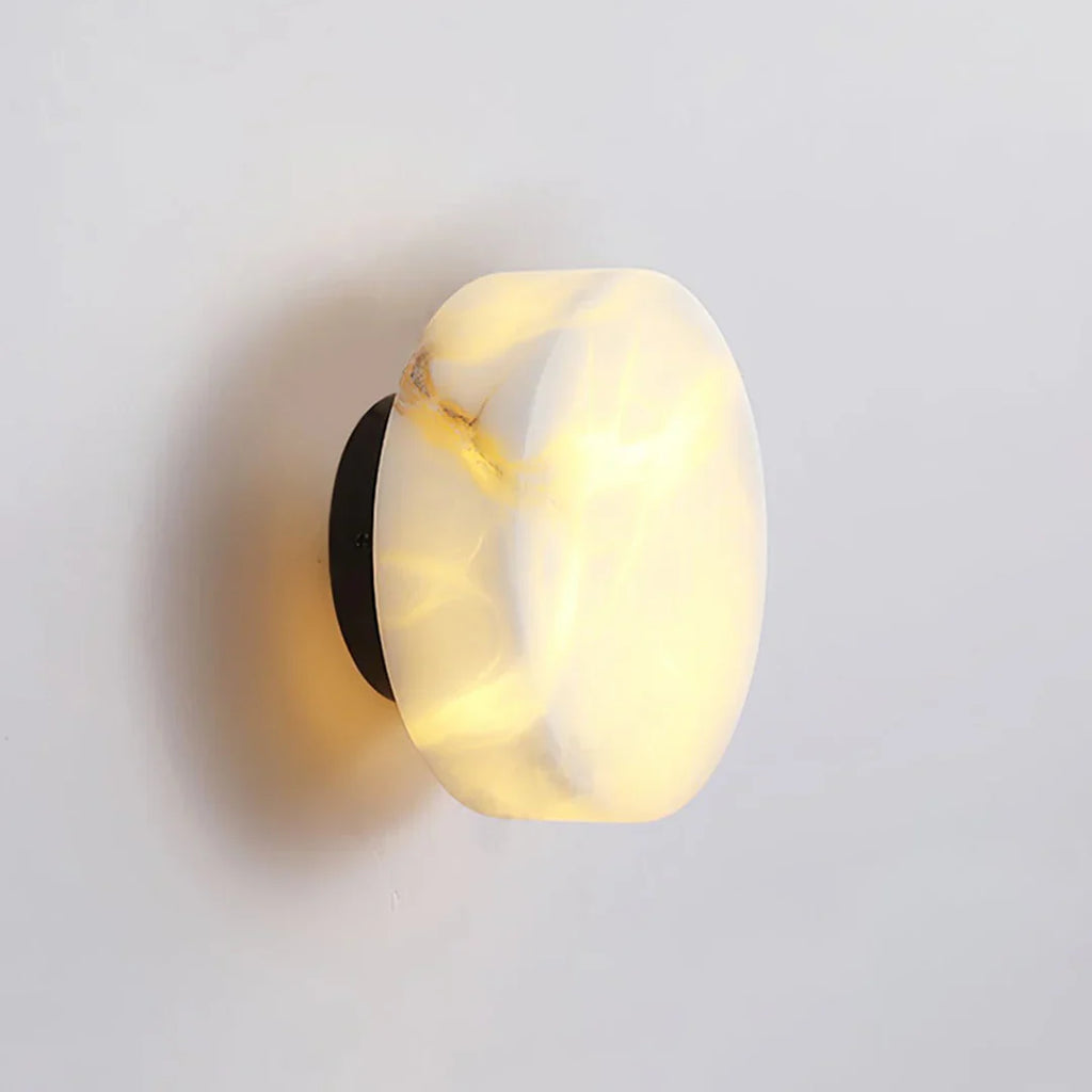 Domino A Cylindrical Alabaster Wall Light