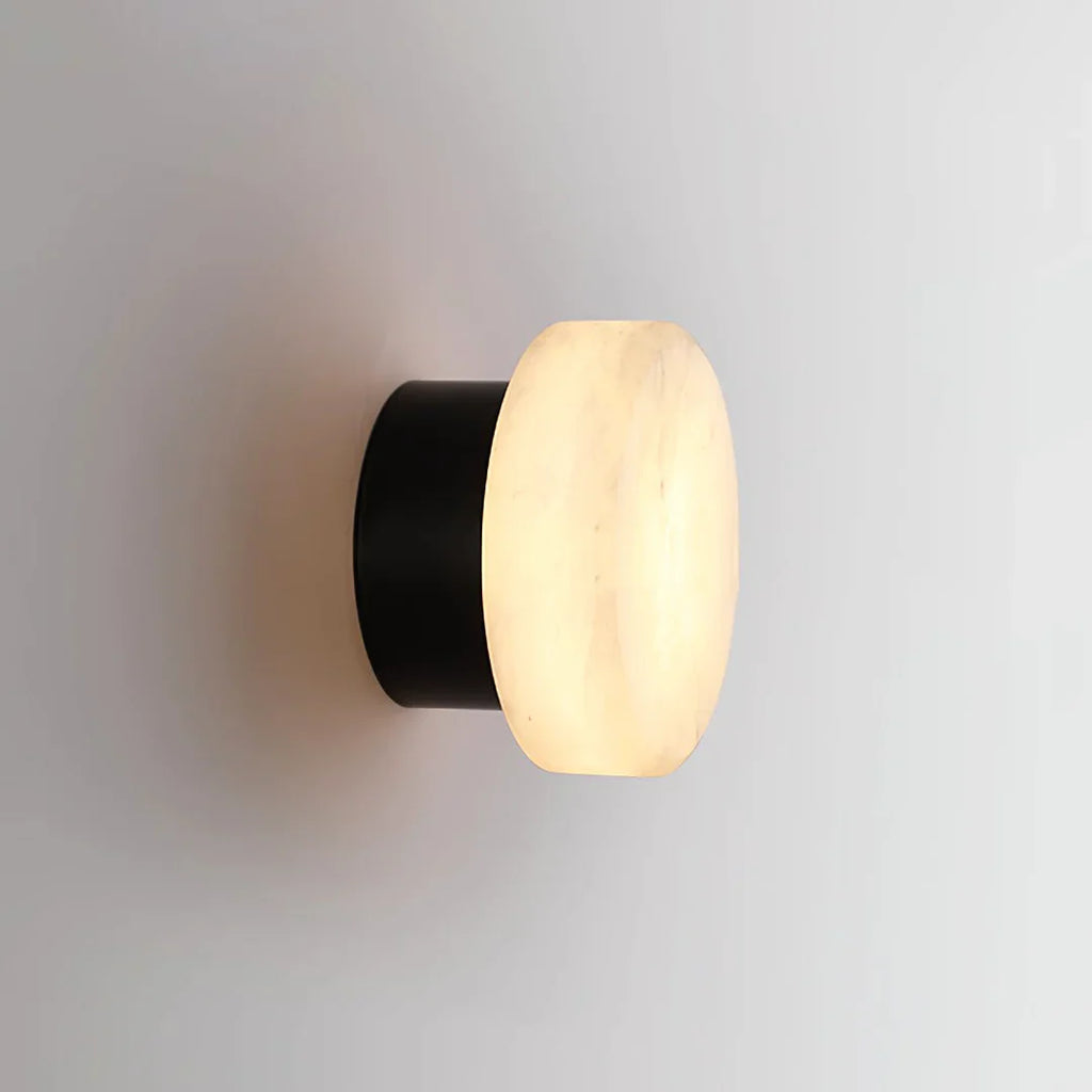 Domino A Cylindrical Alabaster Wall Light