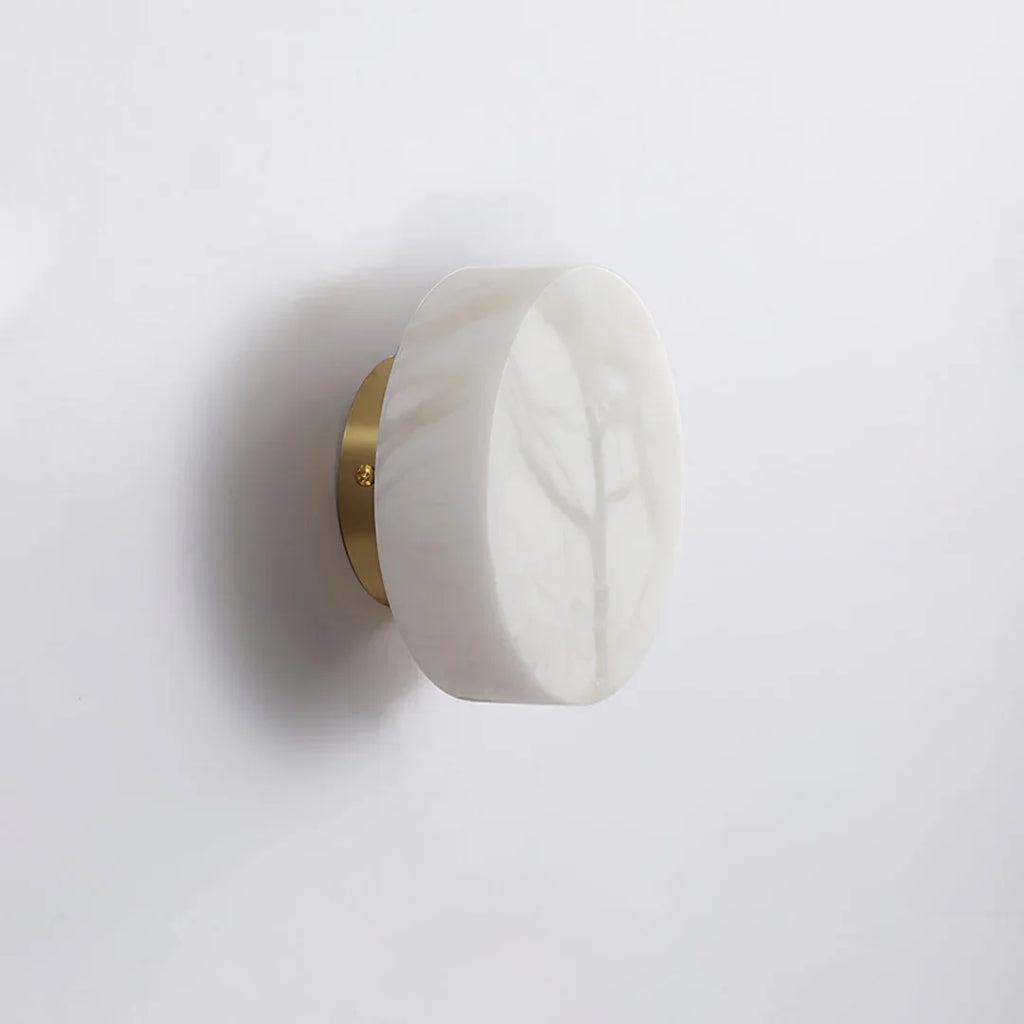 Domino A Cylindrical Alabaster Wall Light