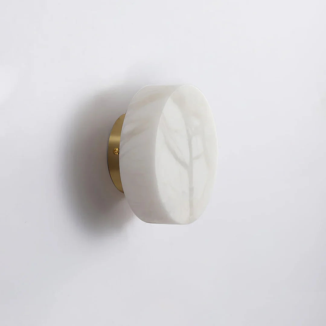 Domino A Cylindrical Alabaster Wall Light