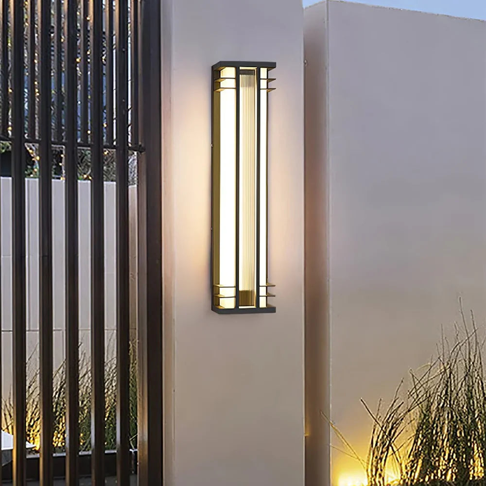 Double Axis Long Outdoor Wall Lamp