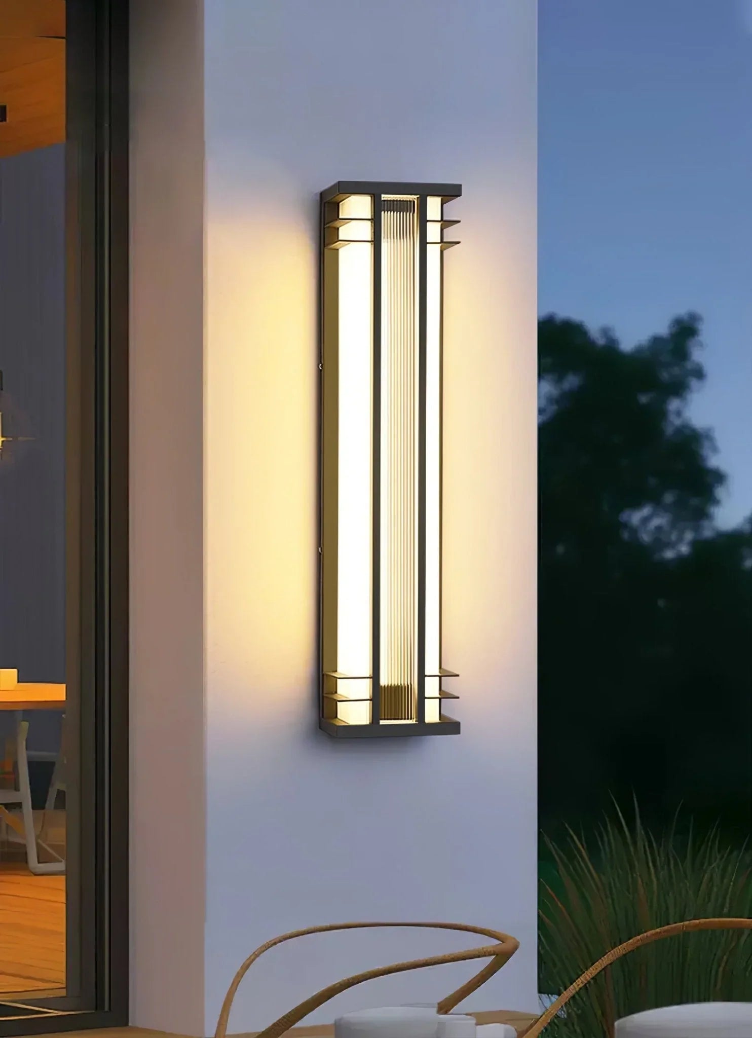 Double Axis Long Outdoor Wall Lamp