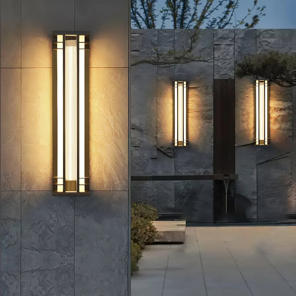 Double Axis Long Outdoor Wall Lamp