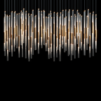 Cylindrical Crystal Chandelier