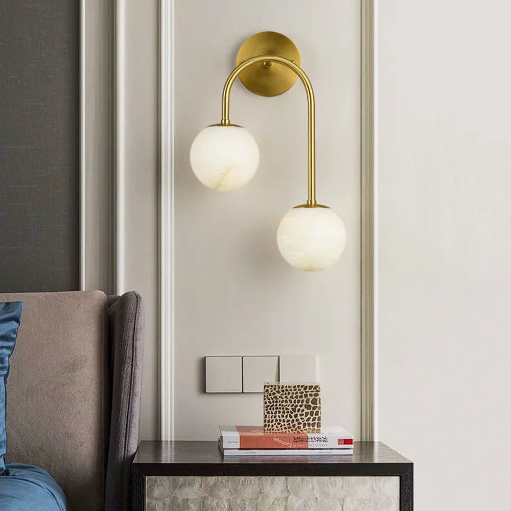 Modern Luxury Pietro Alabaster Wall Lamp