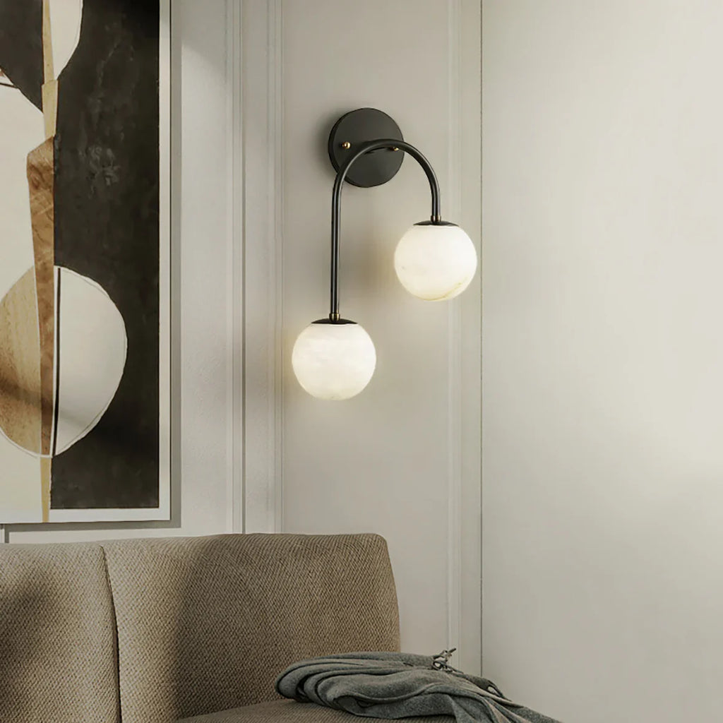 Modern Luxury Pietro Alabaster Wall Lamp