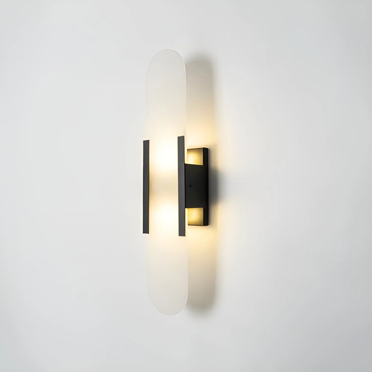 Modern Melange Elongated Alabaster Wall Lamp