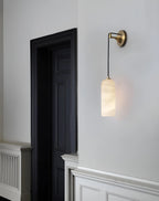 Modern Petra Alabaster Wall Sconce