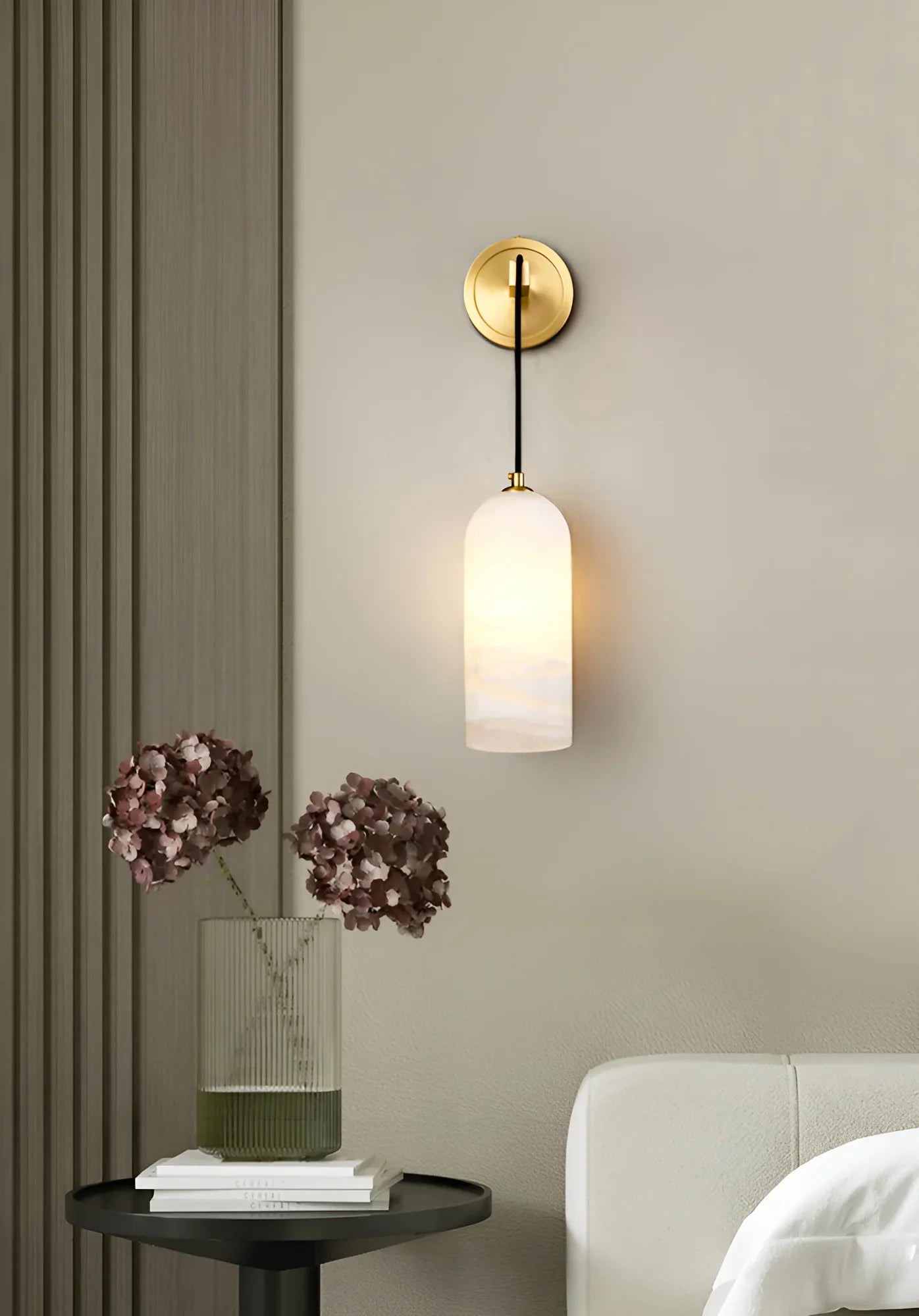 Modern Petra Alabaster Wall Sconce