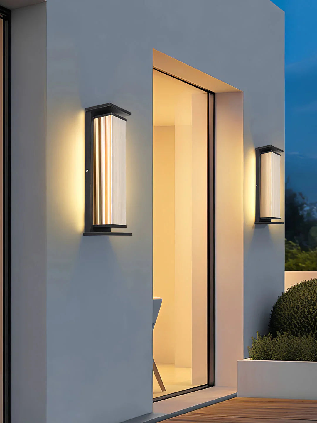 Rectangular Box Acrylic Outdoor Wall Lamp