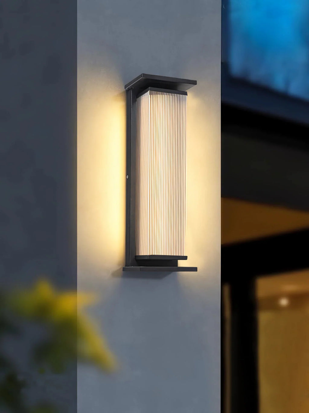 Rectangular Box Acrylic Outdoor Wall Lamp