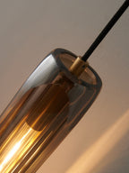 Modern Smoky Crystal Wall Sconce