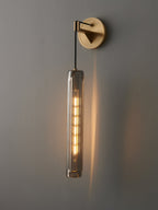 Modern Smoky Crystal Wall Sconce