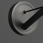 Modern Smoky Glass Brass Wall Sconce