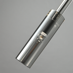 Modern Smoky Glass Brass Wall Sconce