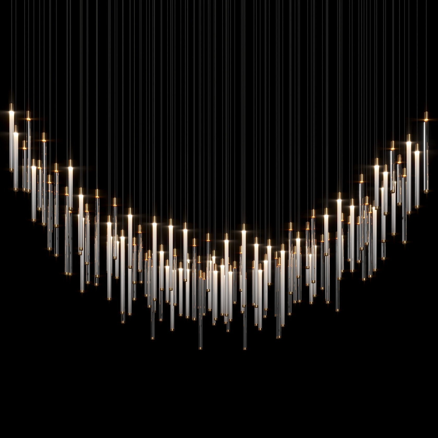 Raindrop Glass Chandelier