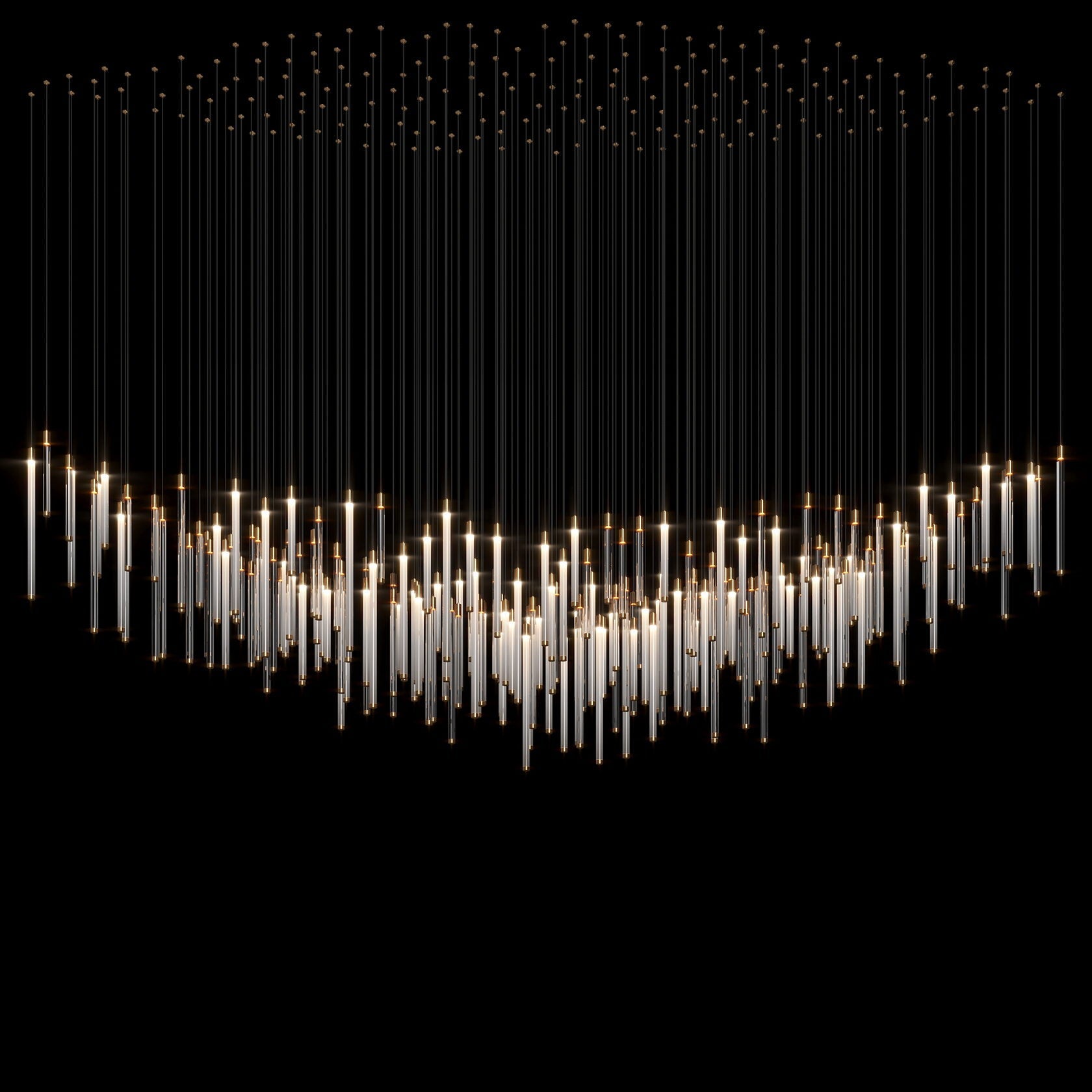 Raindrop Glass Chandelier