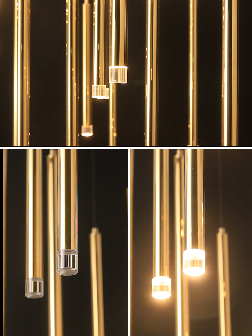 Modern Tube Suspension Pendant Light
