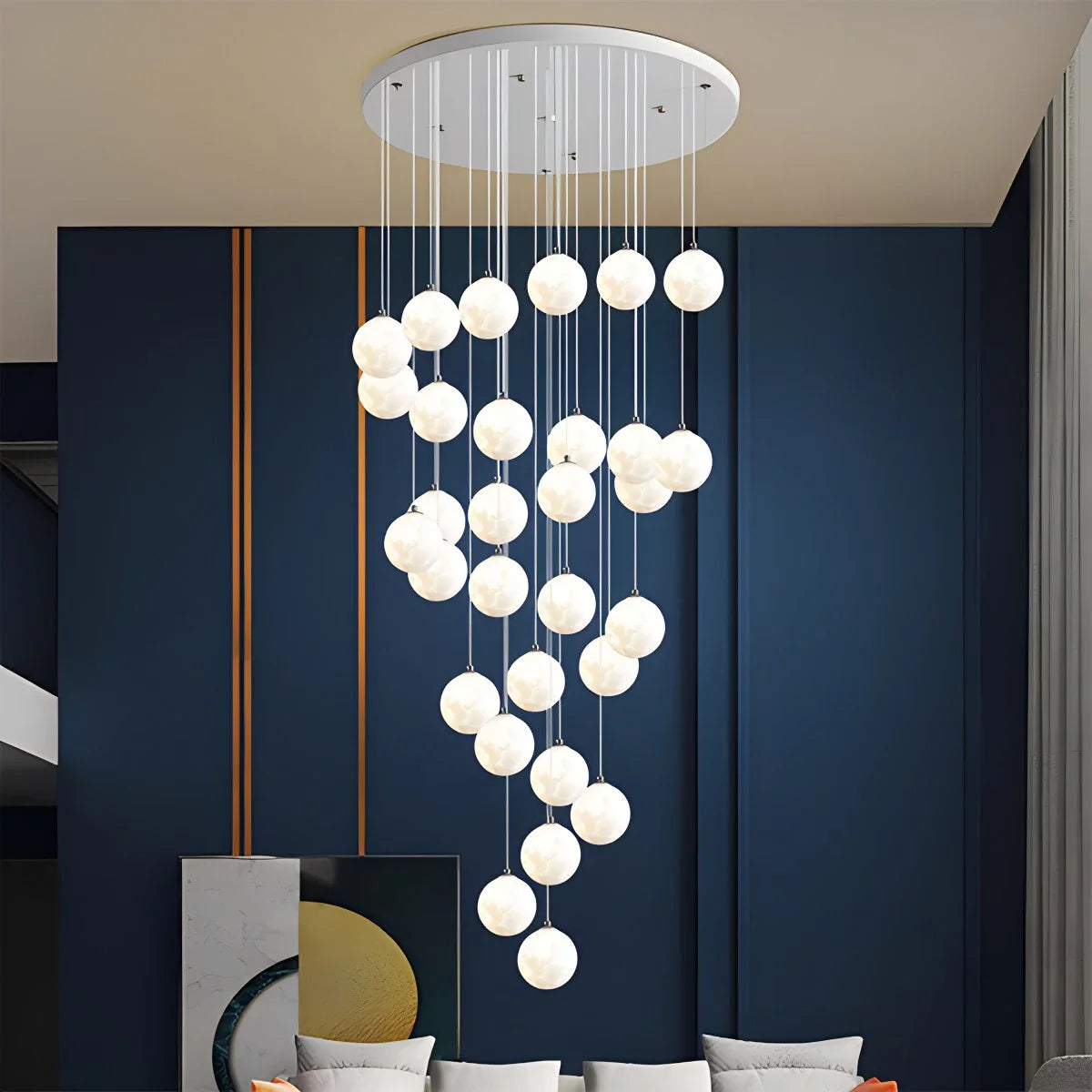 Modern Attic 3D Moon Celestial Chandelier