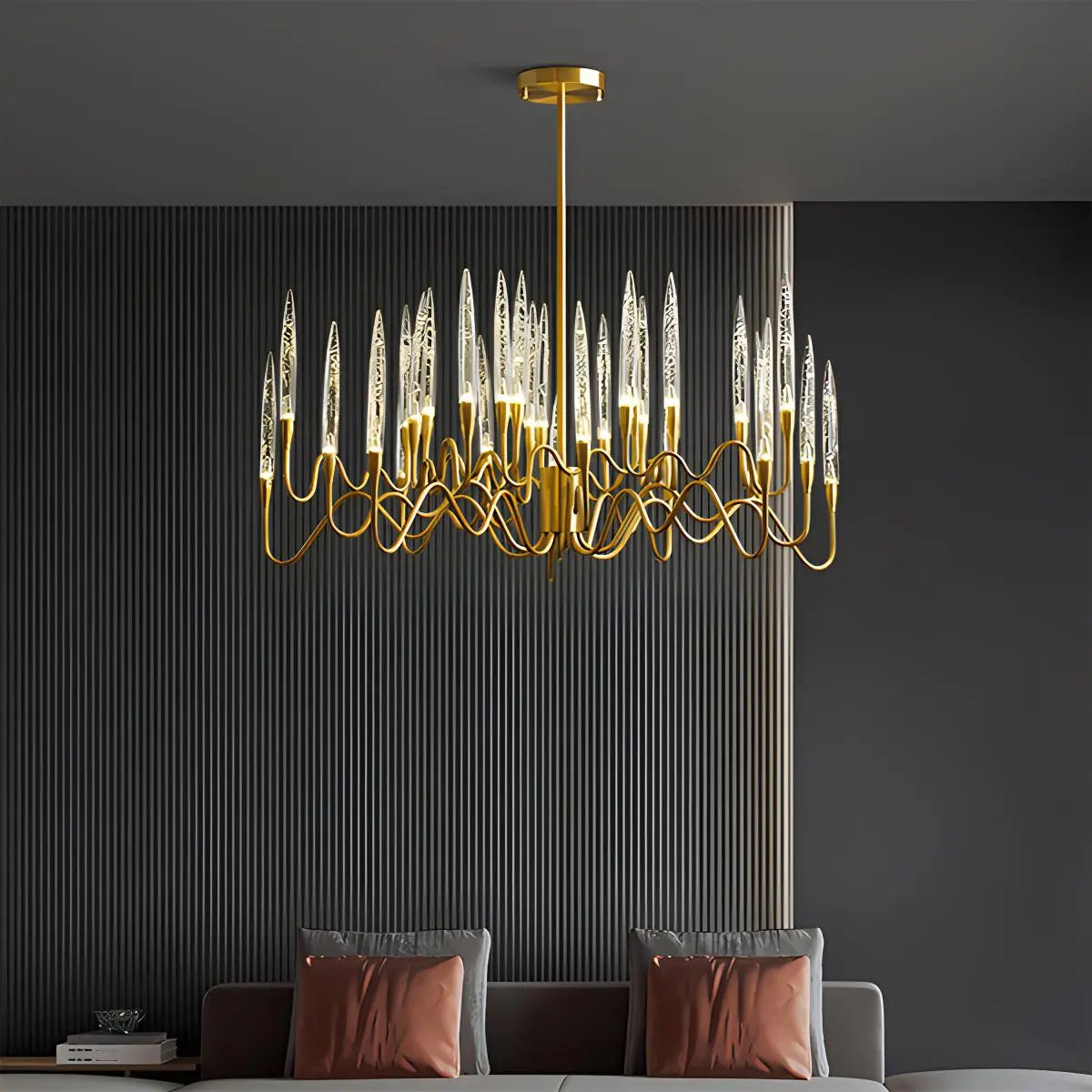 Modern Branch Chandelier & Floor Lamp