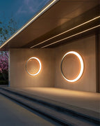 Moon Solar Outdoor Wall Lamp