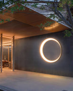 Moon Solar Outdoor Wall Lamp