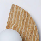 Moon Travertine Wall Light