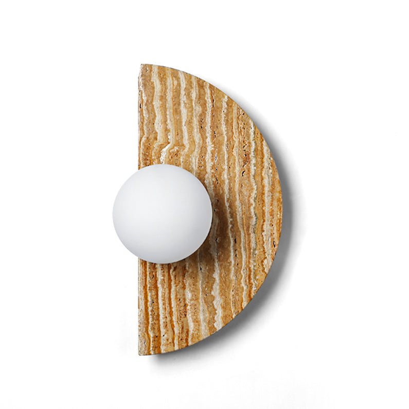 Moon Travertine Wall Light