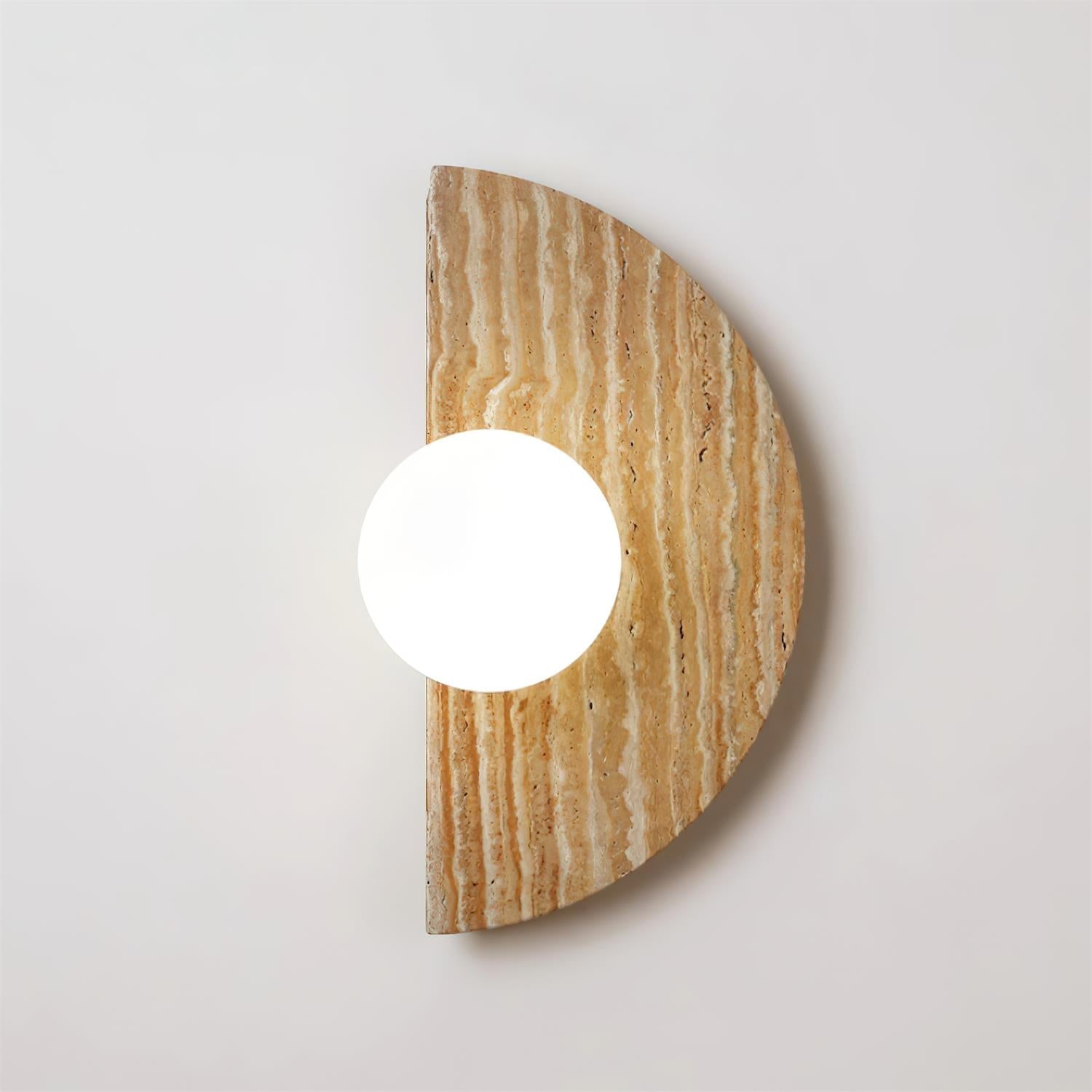 Moon Travertine Wall Light