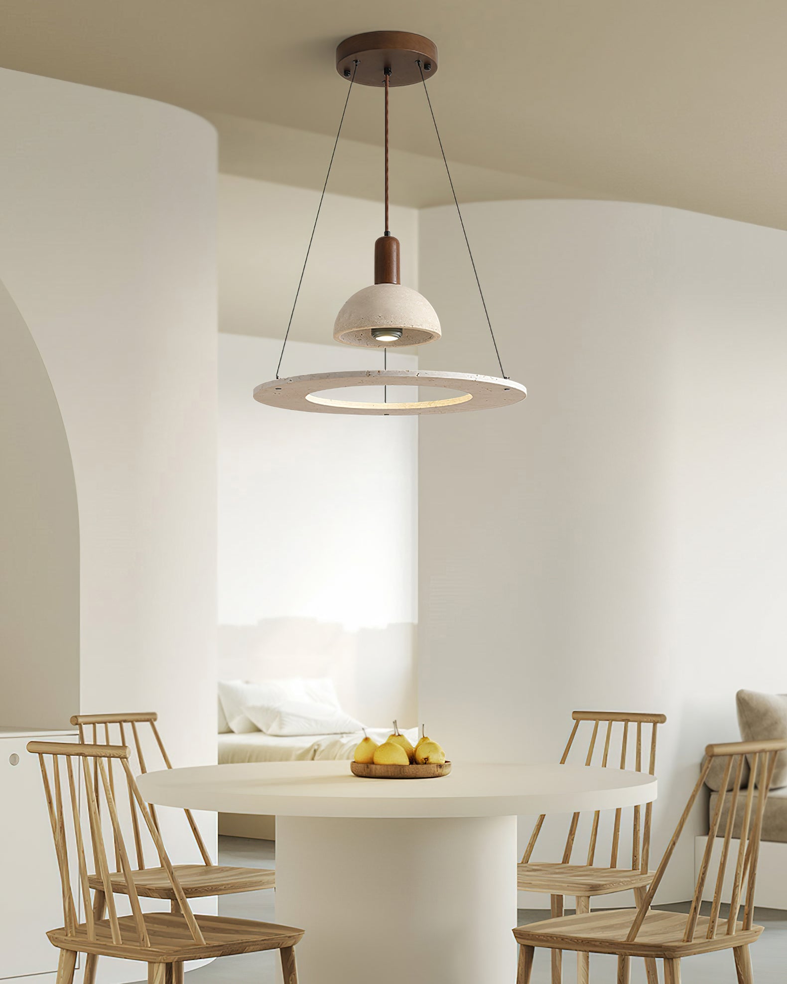 Moshi Travertine Pendant Light