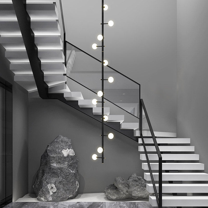 Multi Arm Opal Shade Chandelier