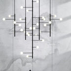 Multi Arm Opal Shade Chandelier