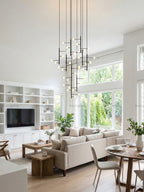 Multi Arm Opal Shade Chandelier