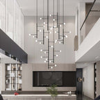 Multi Arm Opal Shade Chandelier