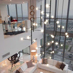 Multi Arm Opal Shade Chandelier