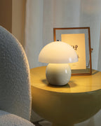 Mushroom Ceramic Built-in Battery Table Lamp