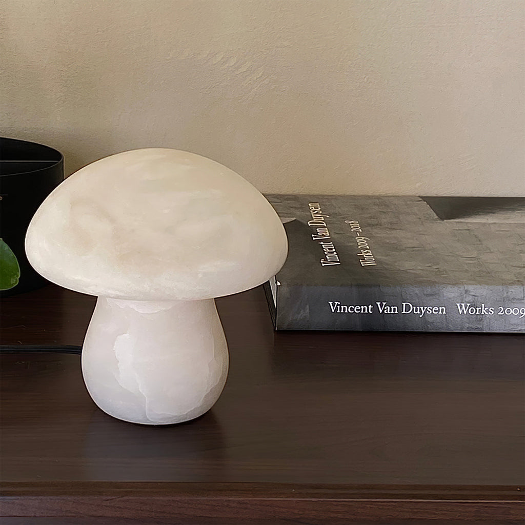 Mushroom Alabaster Table Lamp