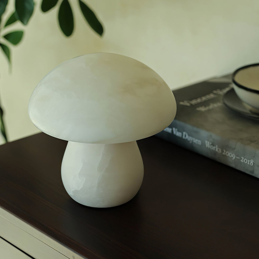 Mushroom Alabaster Table Lamp