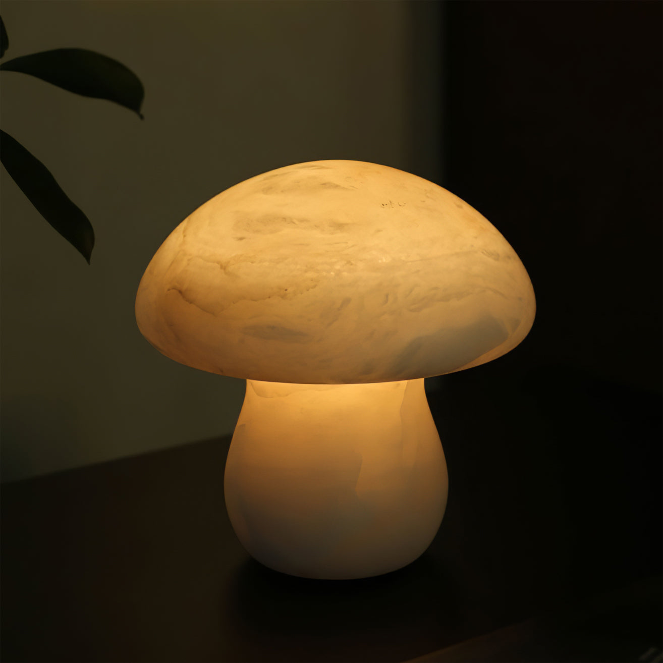 Mushroom Alabaster Table Lamp