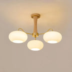 Brass Wooden Persimmon Chandelier