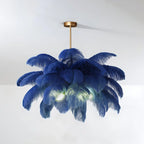 Ostrich Feather Chandelier Multiple Colors Available