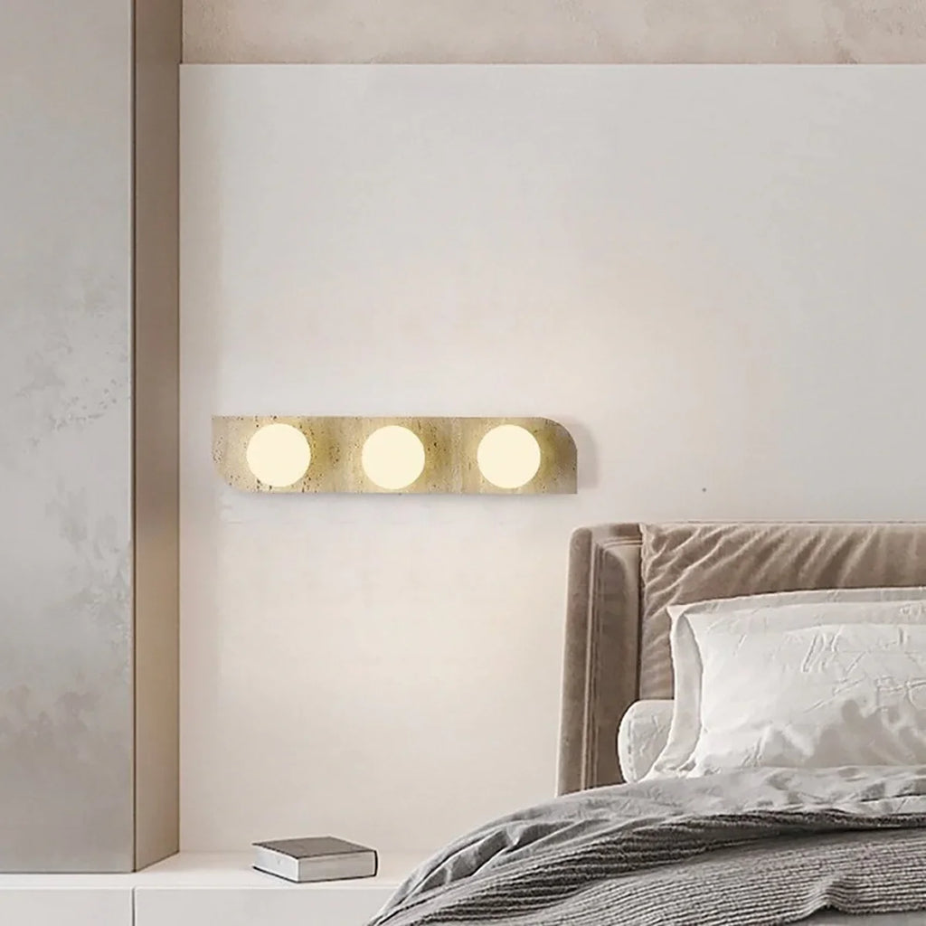 Neptune Travertine Wall Lamp